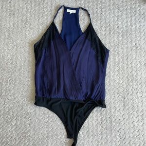 Socialite navy bodysuit.
